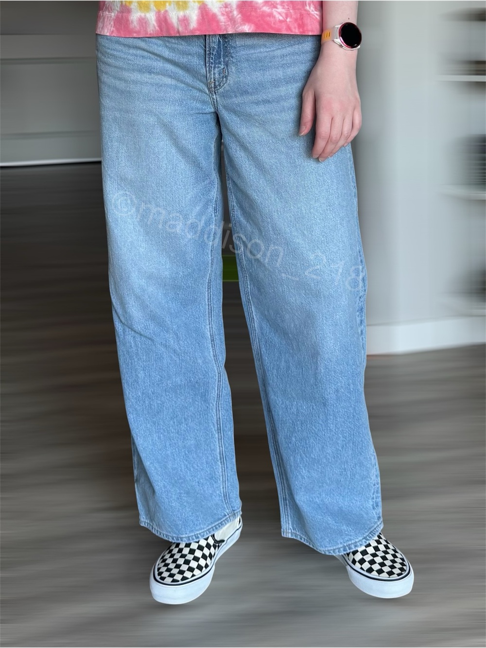 AE 12L Stovepipe Strigid High-Waisted Jeans Medium Indigo Blue size 12 Long